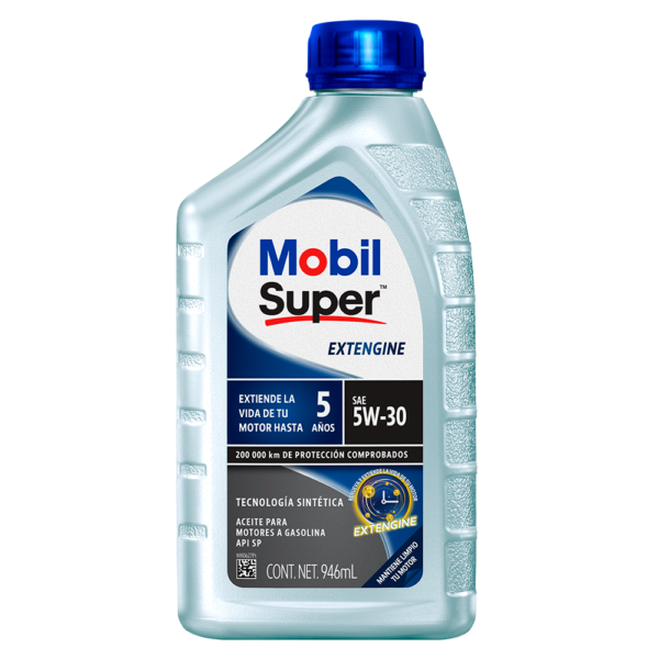 Mobil Super Extengine 5W 30 1L. Gracias a la tecnología de sus moléculas Extengine™ tu motor.